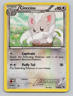 Reverse Holo Cinccino #85/98 Uncommon Emerging Powers Pokemon - Image 1