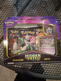 Hidden Fates Mew And Mewtwo Pin Collection Boxes Lot of 2 Sealed Pokemon - Image 2