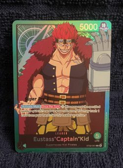 One Piece Super Pre-Release Starter Deck 2 Captain Kid ST02-001 English Card - Image 1
