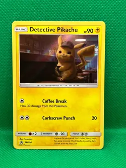 Pokemon Tcg Detective Pikachu SM190 Black Star Promo - Image 1