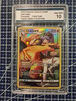 2022 Pokemon TCG Charizard TG03/TG30 Lost Origin Trainer Gallery Gem Mint 10 - Image 2