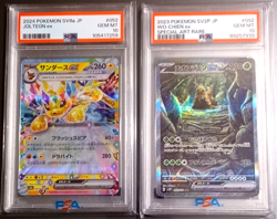 Pokemon SV8a JOL TEON ex #052 & WO-CHIEN ex SV2P PSA 10 #092 GEM MT Lot of 2 - Image 1