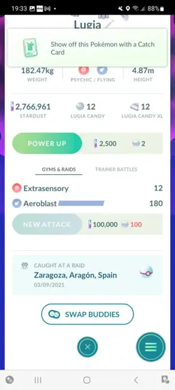Pokemon Go Legendary Lugia ( Normal ) - Image 2