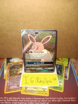 Pokemon 2019 Eevee Gx Black Star Promo SM233 NM-Mint - Image 1