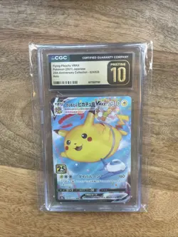 Flying Pikachu VMAX 024/028 PRISTINE 10 Cgc Bl 25th Anniversary Celebrations Tcg - Image 1