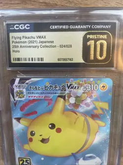 Flying Pikachu VMAX 024/028 PRISTINE 10 Cgc Bl 25th Anniversary Celebrations Tcg - Image 3