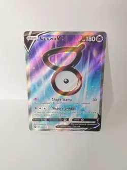 2022 Pokemon Unown V (Full Art) 176/195 Sword & Shield - Silver Tempest Holo NM - Image 1