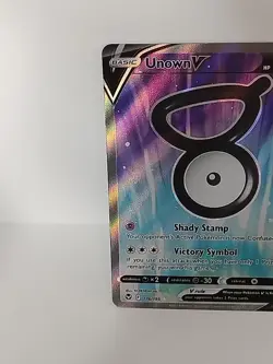 2022 Pokemon Unown V (Full Art) 176/195 Sword & Shield - Silver Tempest Holo NM - Image 3