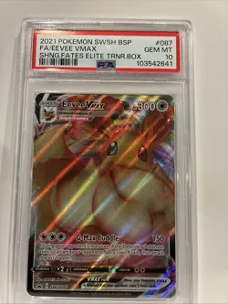 Pokemon TCG Eevee VMAX Sword & Shield SWSH087 Holo Promo PSA 10 Gem Mint - Image 2