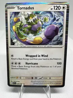 2025 Scarlet & Violet Series - White Flare Tornadus #78 Rare Holo - Image 1