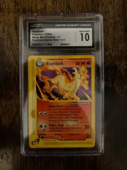 Rapidash [Pokemon Center NY] CGC Gem Mint 10 - 51/53 Wotc Promo Black Star - Image 1