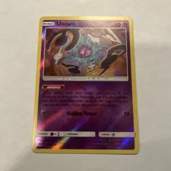 2018 Pokemon Unown 92/214 Sm-Lost Thunder Reverse Holo - Image 1