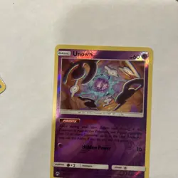2018 Pokemon Unown 92/214 Sm-Lost Thunder Reverse Holo - Image 5