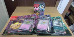POKEMON PALDEAN FATES BUNDLE BOX + (3) TECH STICKERS BLISTER PACKS - Image 1