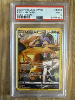 Charizard - TG03/TG30 - Full Art Holo Rare Lost Origin - Pokemon Card - PSA 9 - Image 1