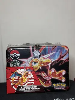Pokemon Trading Card Games 2023 Fall Collector Treasure Chest 6 Booster Packs 820650853050 - Image 1