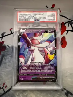 Dark Sylveon V SWSH134 SWSH: Sword & Shield Promo Cards Holo - PSA 10! - Image 1