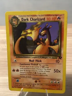 Pokemon Dark Charizard TCG Non-Holo Rare Card 21/82 NM/LP Condition - Image 1