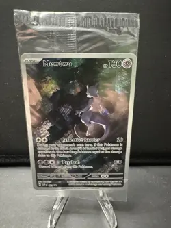 Mewtwo 52 Black Star Promos SV Rewards Near Mint Sealed Pokemon Card - Image 1