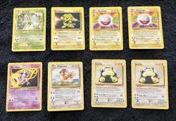 Base Set 2 Pokemon Cards Lot - Rares - 8 Cards Total! - Image 1