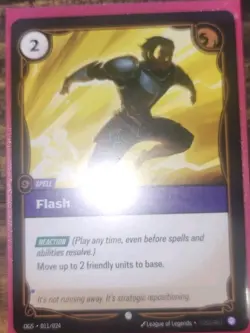 Flash Spell Riftbound Origins TCG Card NM Proving Grounds Exclusive - Image 1