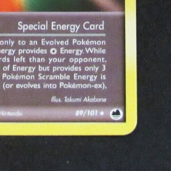 Scramble Energy 89/101 Non-Holo Foil Pokemon Card NM - Image 5