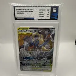Pokemon TCG Card Lucario Melmetal GX 029/054 Tag Team SM9b Japanese TFG 10 GRADE - Image 1