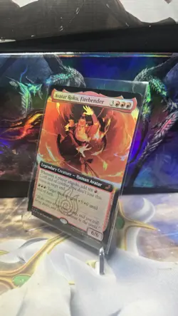 Avatar Roku, Firebender - Foil - Extended Art - MTG Avatar: The Last Airbender - Image 2
