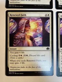 4x Mtg Dominaria Remastered Renewed Faith NM/M Magic The Gathering - Image 2