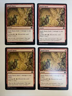 4x Mtg Dominaria Remastered Spark Spray NM/M Magic The Gathering - Image 1