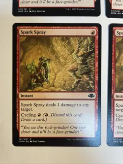4x Mtg Dominaria Remastered Spark Spray NM/M Magic The Gathering - Image 2