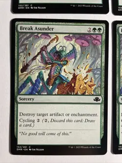 4x Mtg Dominaria Remastered Break Asunder NM/M Magic The Gathering - Image 2