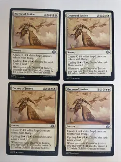 4x Modern Horizons 3 Decree Of Justice NM/M Magic The Gathering Mtg - Image 1
