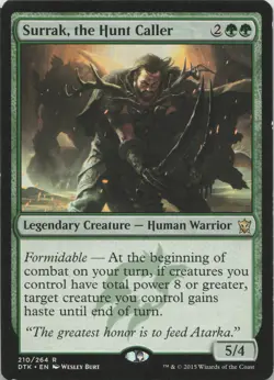Surrak, the Hunt Caller R Dragons of Tarkir 210 LP-MP MTG - Image 1