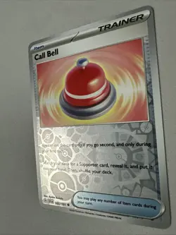 Pokemon TCG * SV Surging Sparks * 165/191 Call Bell Uncommon * REVERSE HOLO * NM - Image 2