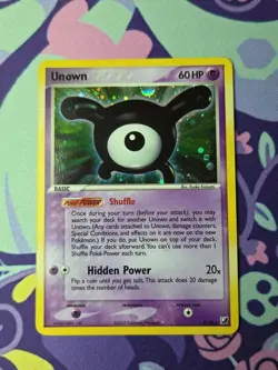Pokemon TCG EX Unseen Forces Unown (X) X/28 Holo Near Mint - Image 1