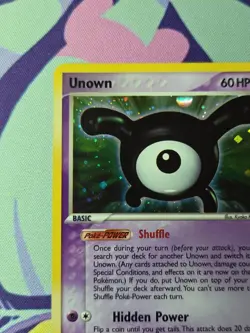 Pokemon TCG EX Unseen Forces Unown (X) X/28 Holo Near Mint - Image 2