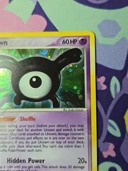 Pokemon TCG EX Unseen Forces Unown (X) X/28 Holo Near Mint - Image 3