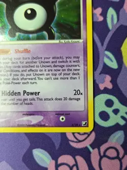 Pokemon TCG EX Unseen Forces Unown (X) X/28 Holo Near Mint - Image 4