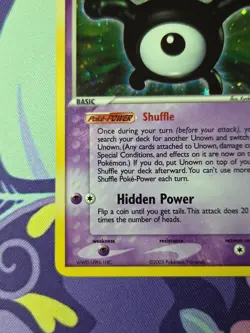Pokemon TCG EX Unseen Forces Unown (X) X/28 Holo Near Mint - Image 5