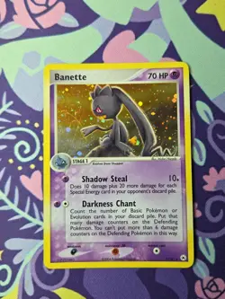 Pokemon TCG EX Hidden Legends Banette 1/101 Holo Near Mint - Image 1