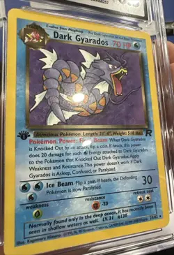 Pokemon Dark Gyarados 2000 Team Rocket 1st First Edition #25 Non-Holo CGC 8.5 - Image 2