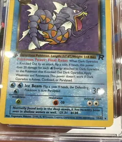 Pokemon Dark Gyarados 2000 Team Rocket 1st First Edition #25 Non-Holo CGC 8.5 - Image 4