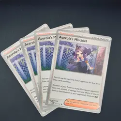 x4 Acerola's Mischief 113/132 Mega Evolution Pokemon NM/M English - Playset TCG - Image 1