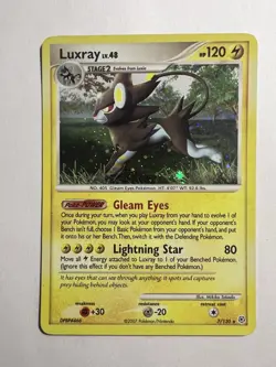 Pokemon Diamond & Pearl Base - Luxray LV.48 - 7/130 - Holo Rare - Image 1