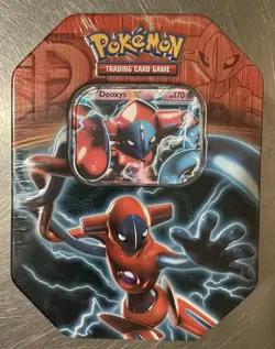 Pokemon 2013 DEOXYS EX Fall Tin, Black & White Factory Sealed - Image 1