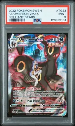 PSA 9 UMBREON VMAX #TG23 2022 POKEMON SWORD & SHIELD BRILLIANT STARS FULL ART - Image 1