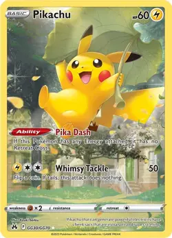 Pikachu GG30/GG70 Crown Zenith: Galarian Gallery Holo for sale online - Image 3