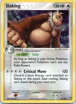 Slaking Holo Pokemon TCG EX Power Keepers 13/108 2007 - Image 1