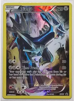 2015 Pokemon - Dialga Full Art Black Star Promo XY77 Holo - LP - Image 1
